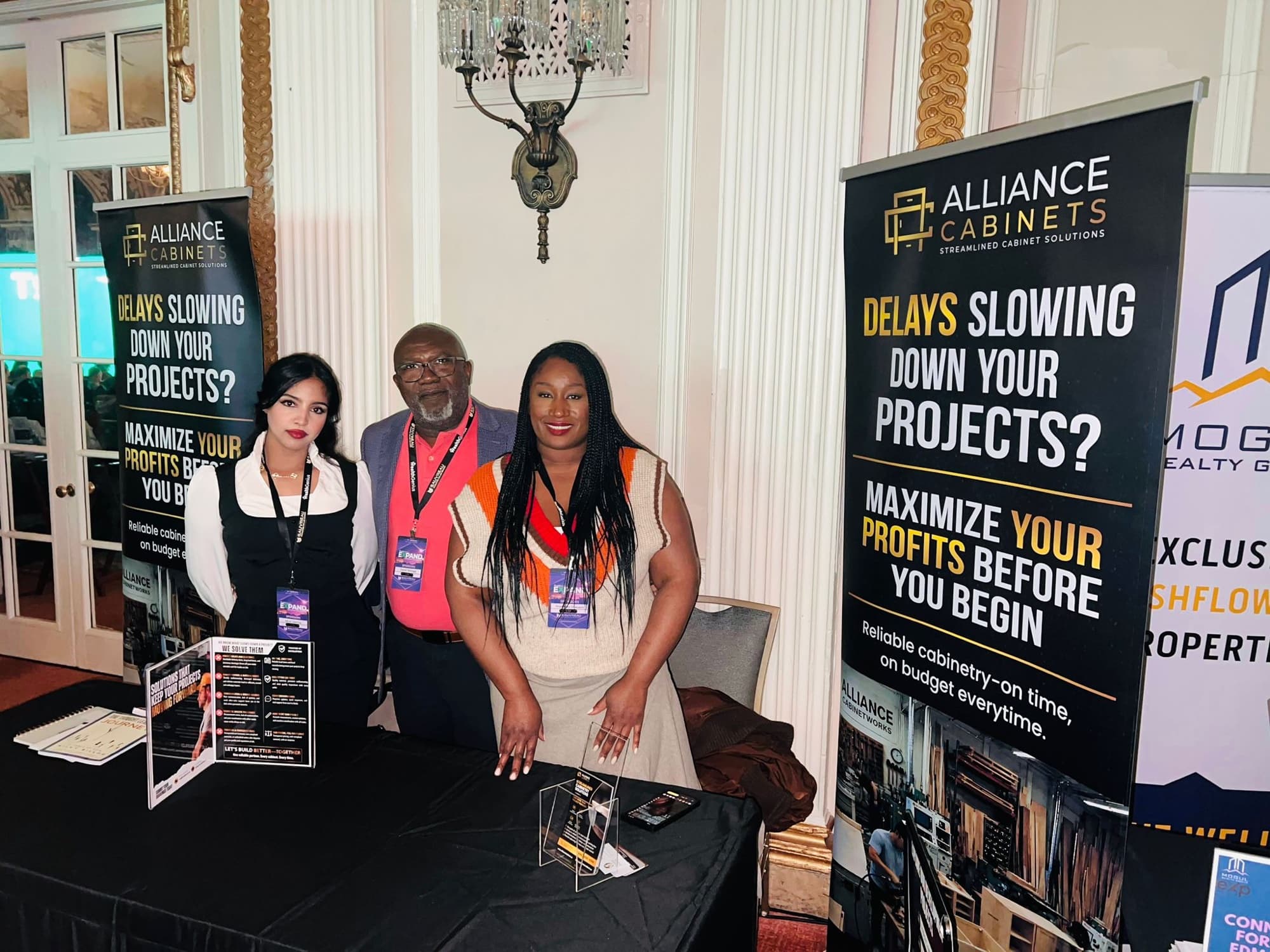 The Alliance Cabinets team at a trade event in Ottawa
